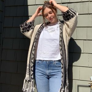 Zara knit long cardigan